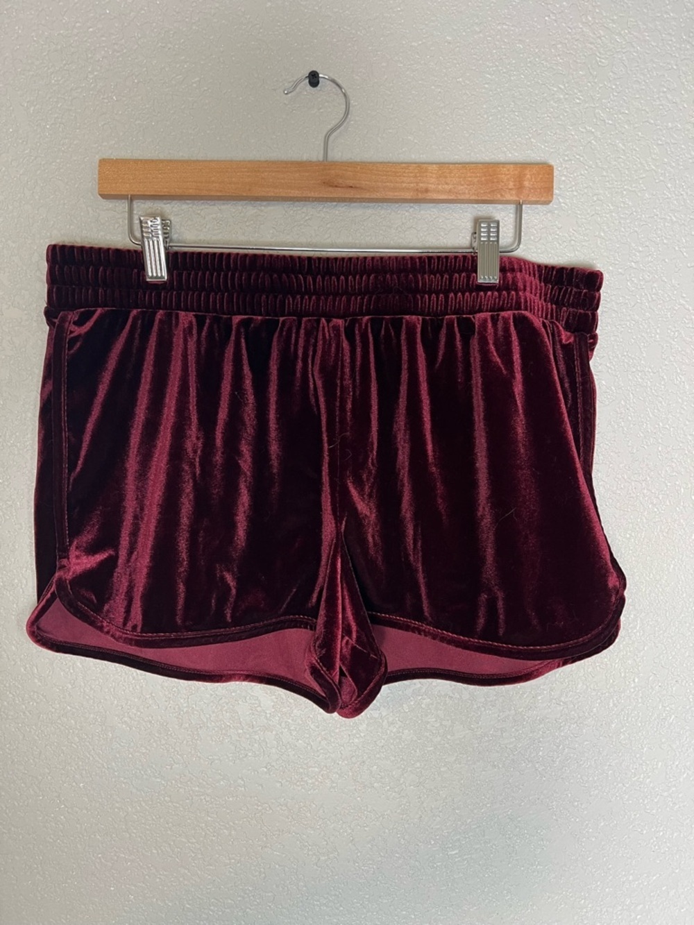 Mossimo Supply Co. Velvet Burgundy Athletic Lounge Shorts